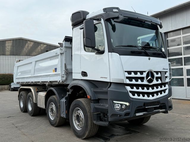 Tresidig tippbil MERCEDES-BENZ AROCS 3548 8x4 Euro 6 Meiller Kipper Bordmatik