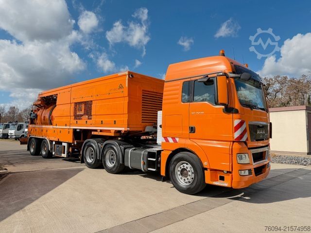 Vakuumtankbil MERCEDES-BENZ Assmann Auflieger Saug-Druck-Kombi  / Recycler