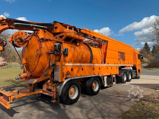 Vakuumtankbil MAN Assmann Auflieger Saug-Druck-Kombi  / Recycler