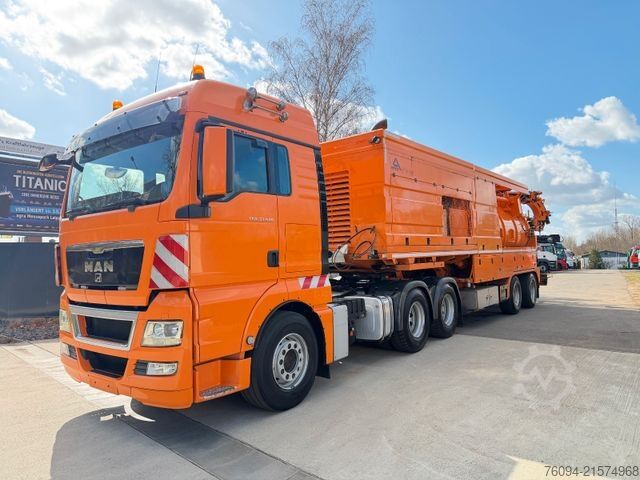Vakuumtankbil MAN Assmann Auflieger Saug-Druck-Kombi  / Recycler