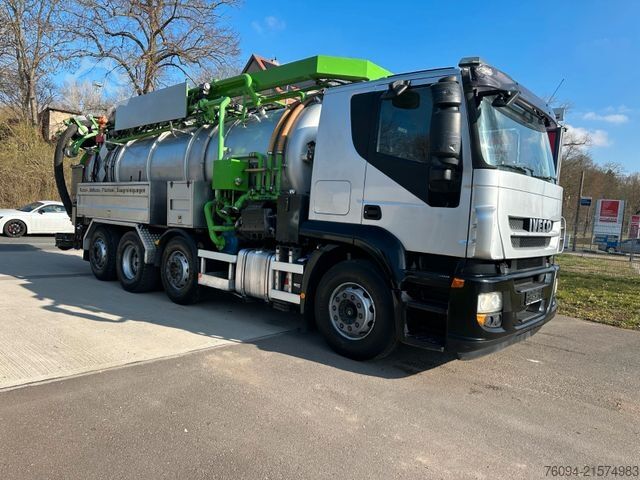 Vakuumtankbil IVECO Stralis 260S48 Sinz ADR SaugDruck Kombispül.Recy