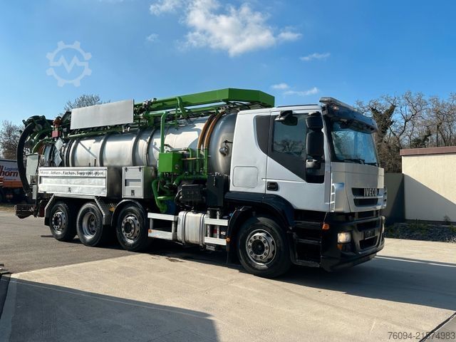 Vakuumtankbil IVECO Stralis 260S48 Sinz ADR SaugDruck Kombispül.Recy