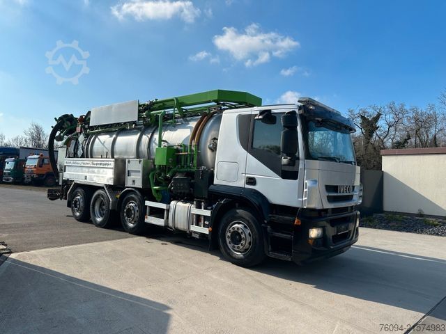 Vakuumtankbil IVECO Stralis 260S48 Sinz ADR SaugDruck Kombispül.Recy