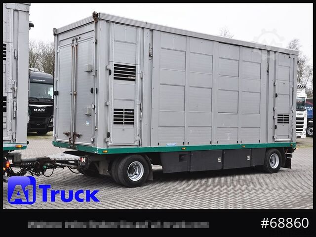 Viehanhänger MENKE Menke-Janzen 3 Stock, Hubdach, durchlader,