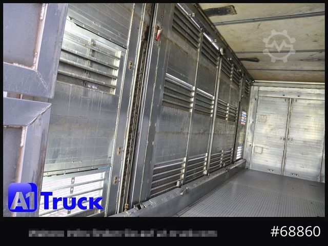 Ρυμουλκούμενο μεταφοράς ζώων MENKE Menke-Janzen 3 Stock, Hubdach, durchlader,