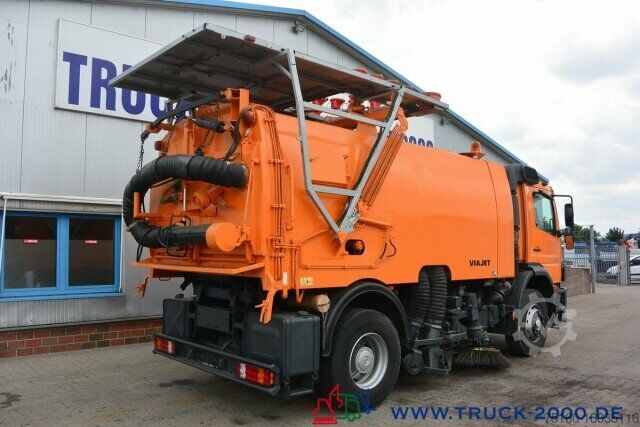 Οδοκαθαριστικό μηχάνημα Mercedes-Benz 1828 Faun Viajet Besen R/L -Seperat Motor Aufbau