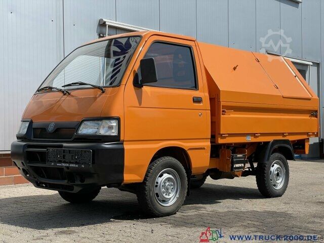 Popelářský vůz Piaggio Porter Kipper Müllwagen- Gehweg Reinigung 1.Hand