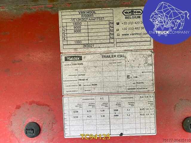 Gekoeld/bevroren transport Vanhool 