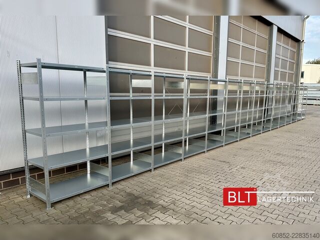 Modulaire plank ca. 60,06 lfm. Fachbodenregale META H: 200 cm T: 60 cm , 150 kg pro Ebene