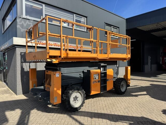 ATN CX 15 Podnośnik nożycowy / Platforma robocza / Nożycowy 15 m wysokości roboczej, silnik Kubota D ATN CX 15 SchaarHoogwerker / Arbeitsbuhne / Sciccor 15M werkhoogte Kubota Diesel 2017