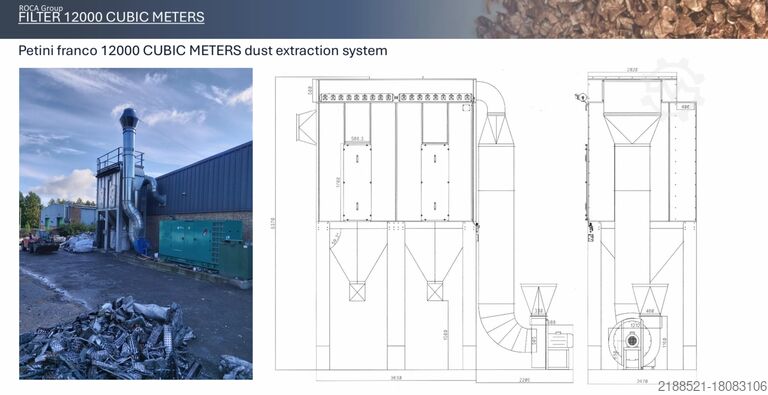 Linia granulatora + system zasysania Guidetti Srl WirePro3000