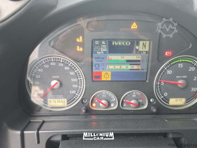 Truck with flatbed and tarpaulin Iveco STRALIS 360 CENTINATO 9,60 A/BASSA C/SCO