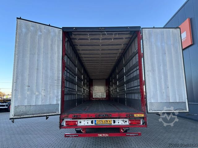 Prelate glisante Pacton alu zijborden + planken, hardhouten vloer, NL-t...