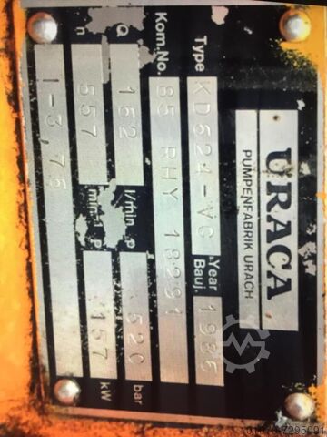 Pomp Uraca 624, 520 bar 167 liter uraca 624