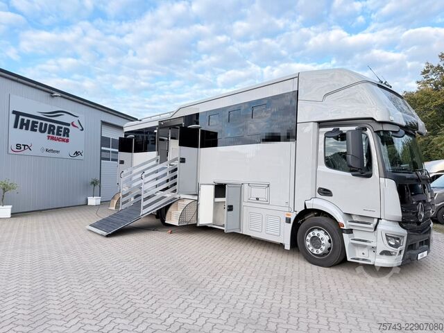 Kreaturvogn MERCEDES-BENZ ACTROS 1835  5 Pferde POP-OUT,  Neu