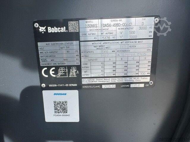 Dieselstapler Bobcat D30NXS