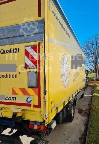 Flatbed truck with tarp MERCEDES-BENZ Atego 1224 / AHK / 7,2m + LBW