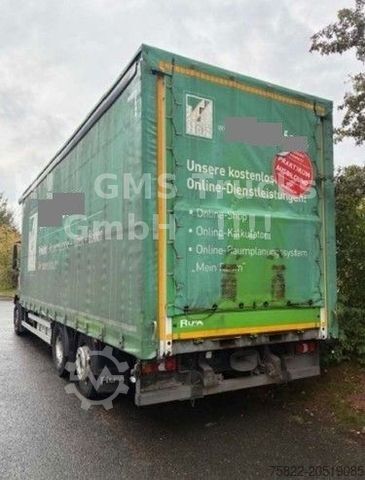 Flatbed truck with tarp MERCEDES-BENZ Antos 2540 / Lenkachse / Load 15,3ton