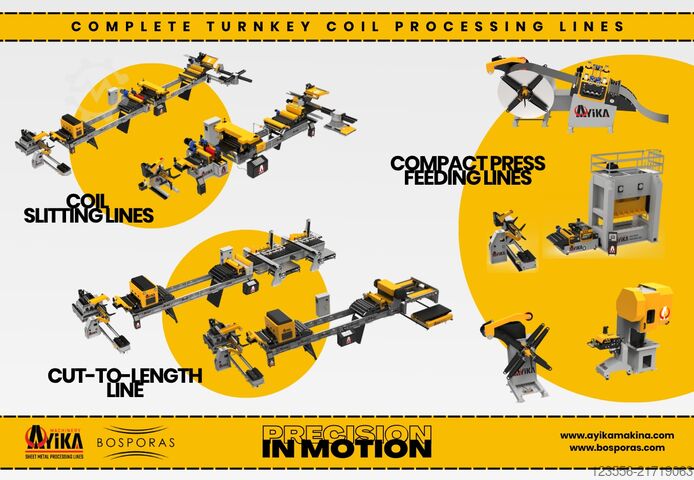 Färdiga kompletta spolanläggningar för bearbetning (turnkey coil processing lines) BOSPORAS MACHINERY | AYIKA CTCP-Series