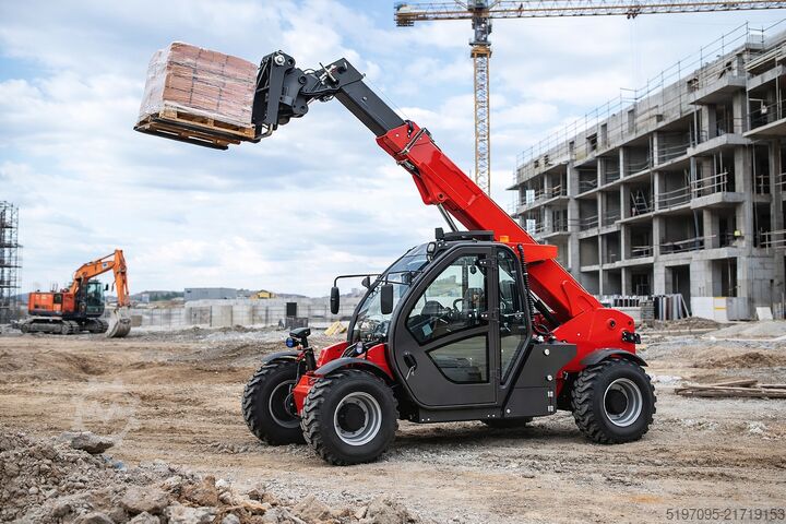 Chariot télescopique avec caméra de recul Tec-Point Motor Kohler 55,4 kW NEU! 2,5 t / 5,9 m – 4x4 – Vollausstattung