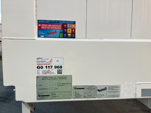 Wissellaadbak oplegger KRONE Wechselbrücke Koffer