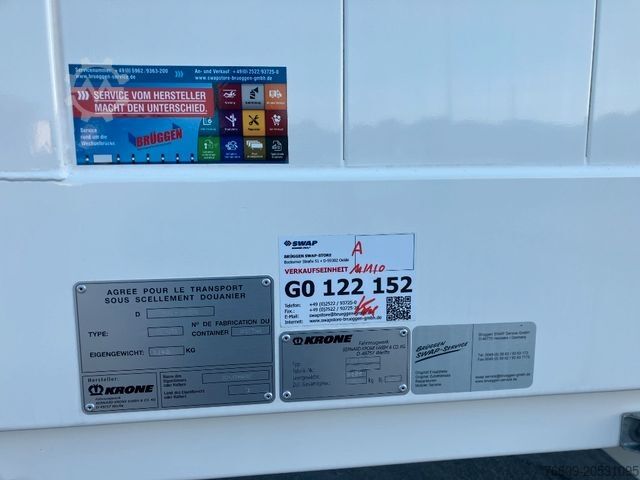 Wissellaadbak oplegger KRONE Wechselbrücke Koffer