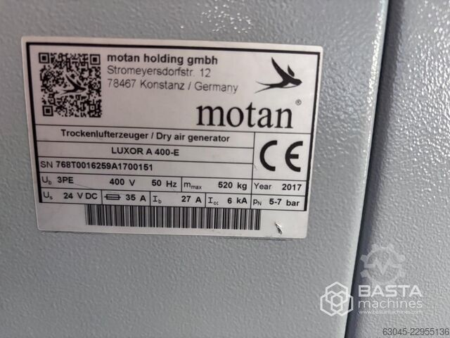 Κεντρικό σύστημα ξήρανσης Motan – LUXOR A 400-E Motan Central Drying System – LUXOR A 400-E
