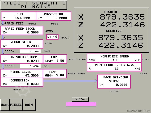 Rectificadora cilíndrica KELLENBERGER R 175x1000