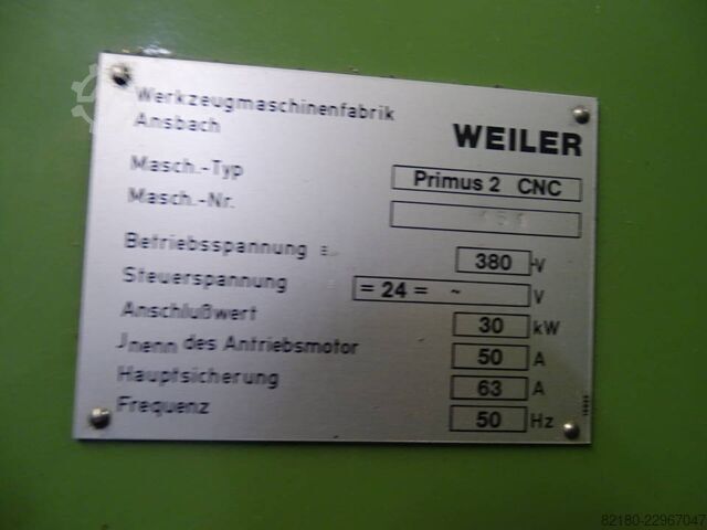 CNC-draaibank WEILER Primus 2 CNC