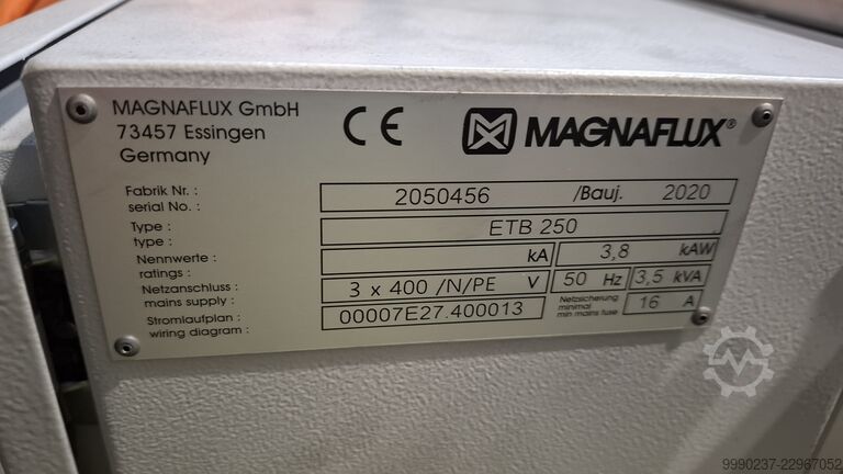 Demagnetiseerapparaat en afzuigtafel MAGNAFLUX ETT-250