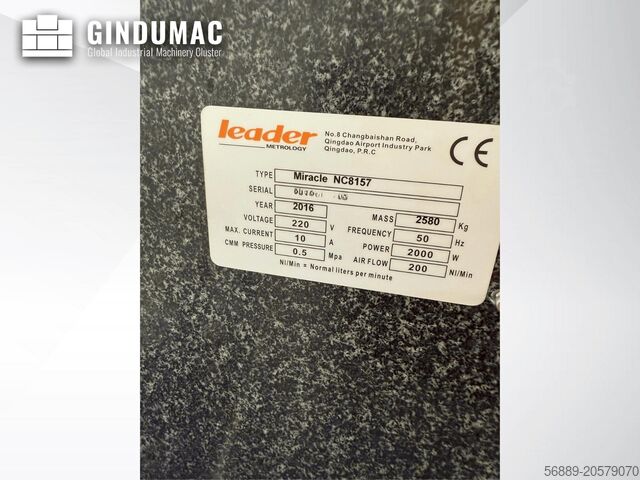Koordinat Ölçüm Makinesi (CMM) LEADER Miracle NC8157