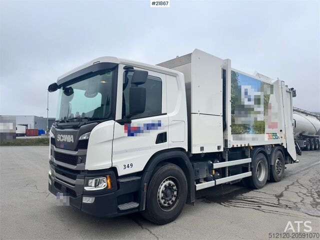 Vehicul de colectare a deșeurilor Scania P370 Waste Collection Truck with Washing System WA