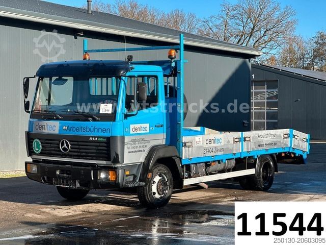 Furgón portacoches MERCEDES-BENZ 814 L 4x2 Auffahrrampen Seilwinde