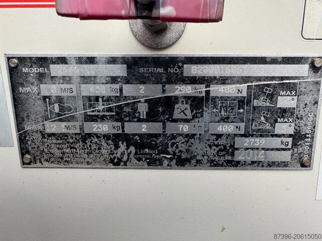 Sakselevator JLG 2646ES Hoogwerker Schaarhoogwerker