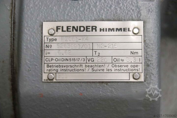 Gear motor 5.5 kW 215 rpm Flender Himmel FZC61-K4