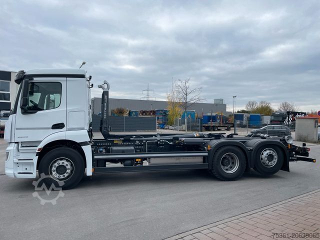 Camión portacontenedores de gancho MERCEDES-BENZ Actros 2546  Meiller  RS 21.70 -MIETE-