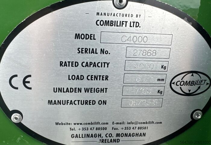 4-utas targonca Combilift C4000 /2015 /Triplex 8400 mm/Only 7299 h