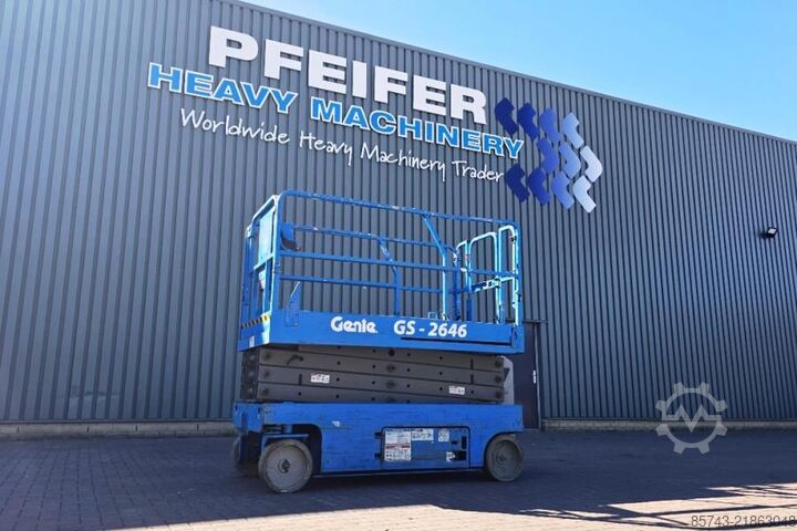 Nůžkový výtah Genie GS2646 Electric, Working Height 9.80m, Capacity 45