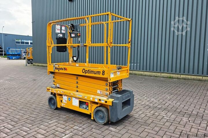 Ascensore a forbice Haulotte Optimum 8 Electric,Batteries(07-2025),7.77m Workin