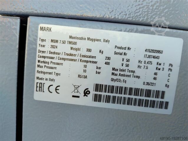 Compresor de tornillo MARK MSM7.5D TM500