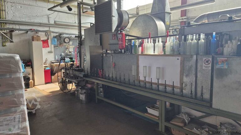 Şişe ve bardaklar için boya tesisi Befrag Lackieranlage für Flaschen und Gläser Ku