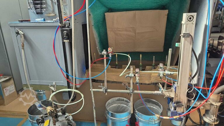 Şişe ve bardaklar için boya tesisi Befrag Lackieranlage für Flaschen und Gläser Ku