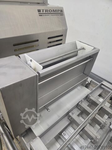 Stroj na tvarování a řezání s laminačním modulem Tromp Line Tromp lamineer machines Tromp