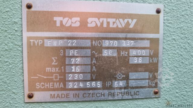 Schaafmachine TOS SVITAVY FWP22 TOS Svitavy fwp22