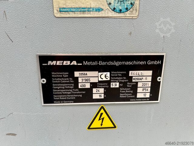 Bandsäge MEBA - VOLLAUTOMAT 335 GA