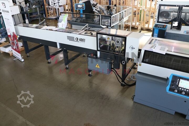 Serra circular de metal totalmente automática MEP TIGER 372 CNC LR 4.0 + CB 4001 Magazin