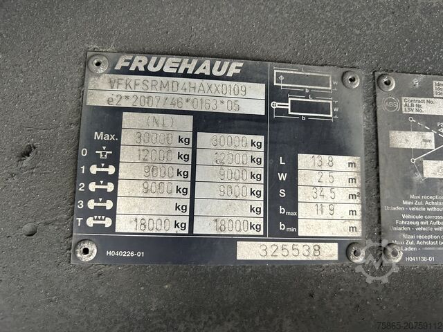 Mala Fruehauf FSR MD4 / Box / Loadlift 2000 kg / Lift axle