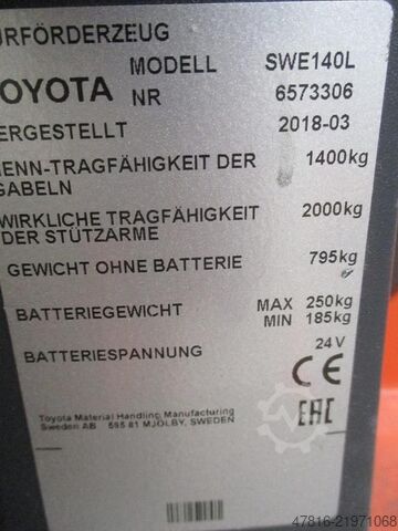 Manuel istifleyici TOYOTA SWE140L