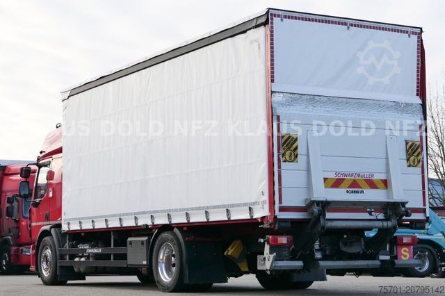 Flatbed truck with tarp RENAULT DWide 18.320 Pritsche Plane Vollluft XL-Tank LBW