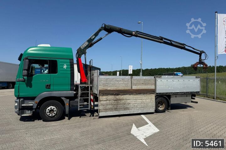 Vrachtwagen met kraan MAN TGM 15.290 FE, Euro 6, / Fassi F80 / Standklima...
